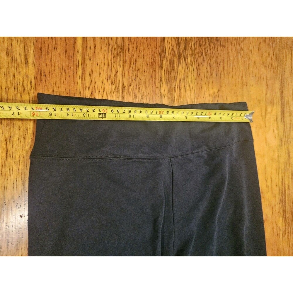 Soft Surroundings Must-Have Leggings Large Black Cotton Stretch High Rise 2FR05 - Picture 4 of 8